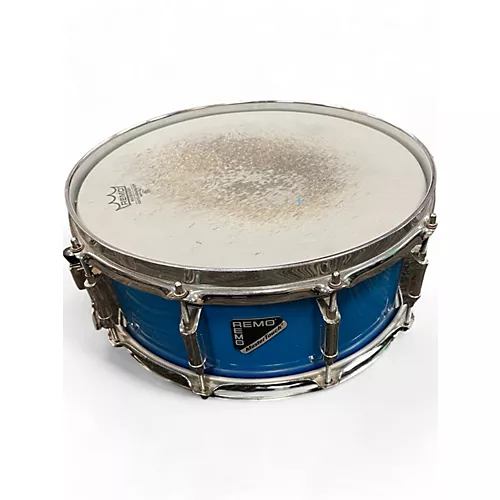 Used Remo 5.5X14 ACOUSTICON SNARE Blue Drum Blue 10 - musicians--Friend