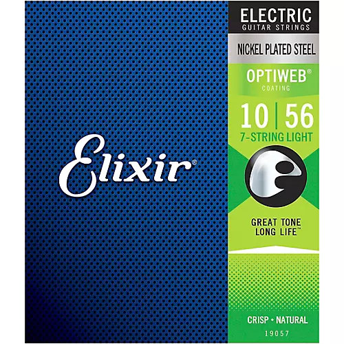 Elixir 7-String Electric Guitar Strings With OPTIWEB Coating Light (.010-.056) - musicians--Friend