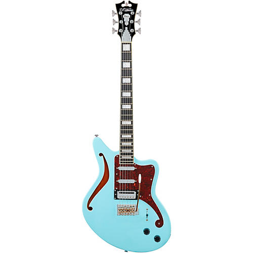 D'Angelico Premier Series Bedford SH Electric Guitar With Tremolo Sky Blue - musicians--Friend