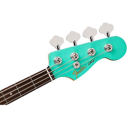Fender Limited-Edition Mark Hoppus Jaguar Bass Guitar Sea Foam Green - musicians--Friend