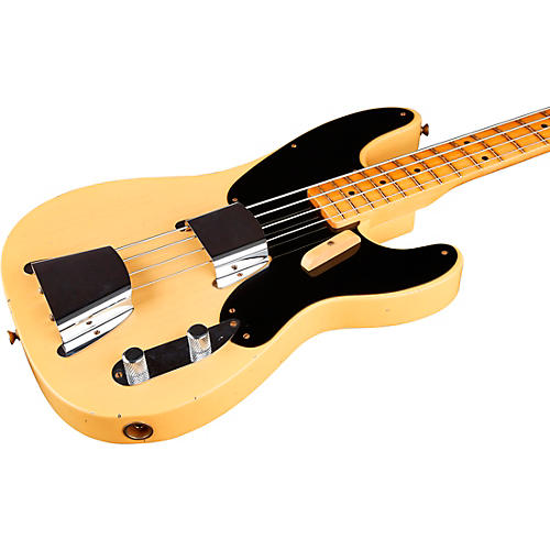 Fender Custom Shop Limited-Edition 1951 Precision Bass Journeyman Relic Bass Guitar Nocaster Blonde - musicians--Friend