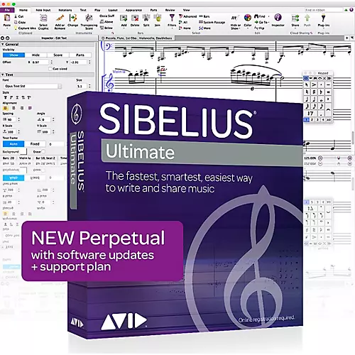 Avid Sibelius Ultimate NEW Perpetual License with PhotoScore, AudioScore, NoteMe (Download) - musicians--Friend