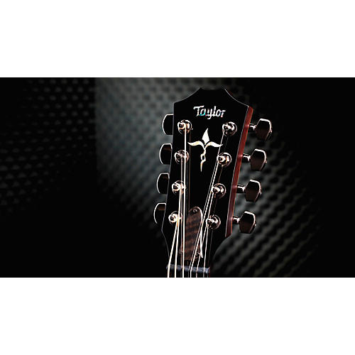 Taylor Custom All Tasmanian Blackwood 8-String Baritone Grand Auditorium Acoustic-Electric Guitar Shaded Edge Burst - musicians--Friend