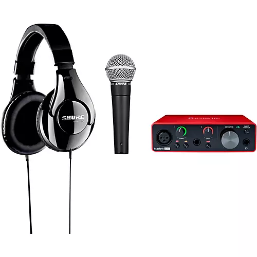 Shure Musician's Up To Eleven Bundle With Focusrite Scarlett Solo, Shure SM58 & Shure SRH240 - musicians--Friend