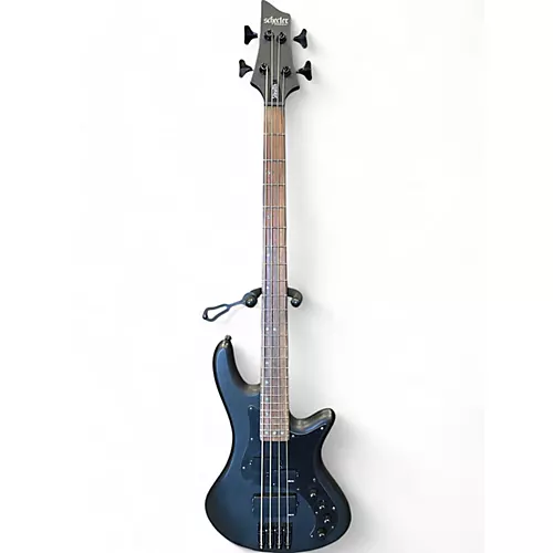 Used Schecter Guitar Research Stiletto Stealth 4 Stealth Electric Bass Guitar Stealth - musicians--Friend