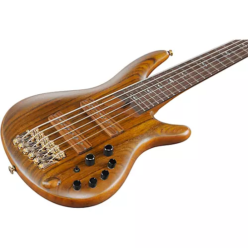 Ibanez Prestige SR5506 6-String Electric Bass Guitar Mocha Flat - musicians--Friend