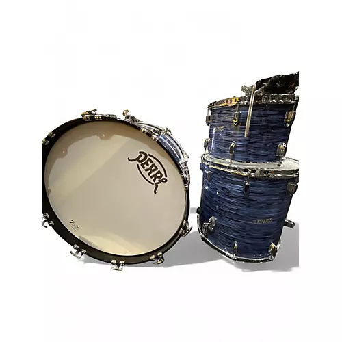 Used Pearl 3 piece President Ocean Ripple Drum Kit Ocean Ripple - musicians--Friend