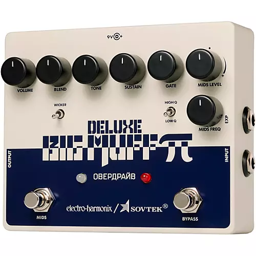Electro-Harmonix Sovtek Deluxe Big Muff Pi Distortion/Sustainer Effects Pedal - musicians--Friend