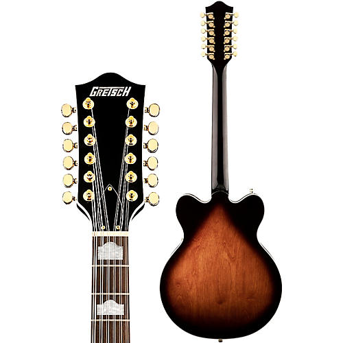 Gretsch Guitars G5422G-12 Electromatic Classic Hollowbody Double-Cut 12-String With Gold Hardware Electric Guitar Single Barrel Burst - musicians--Friend