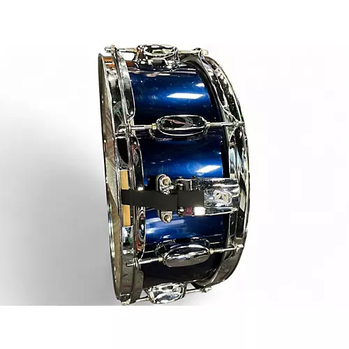 Used TAMA 14X5.5 Rockstar Series Snare DARK BLUE Drum DARK BLUE 211 - musicians--Friend