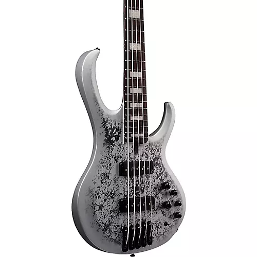 Ibanez BTB25TH5 5-String Electric Bass Guitar Silver Blizzard Matte - musicians--Friend