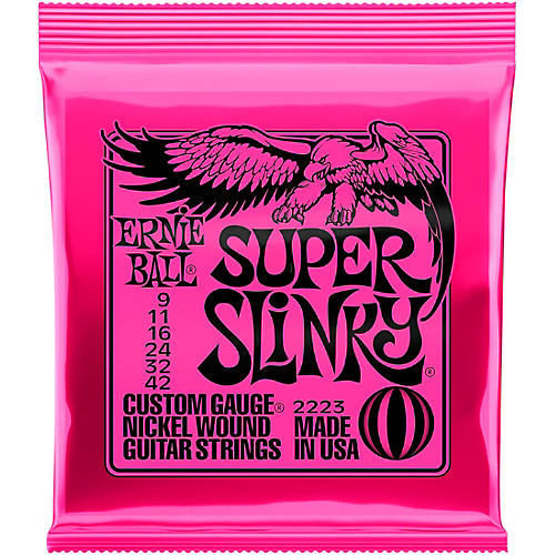 Ernie Ball Super Slinky 2223 (9-42) Nickel Wound Electric Guitar Strings - musicians--Friend
