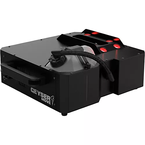 CHAUVET DJ Geyser Move Motorized DMX Fog Machine with RGBA+UV LED and Wireless Remote - musicians--Friend