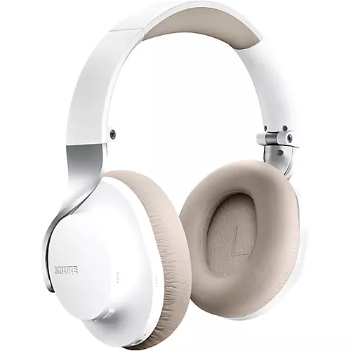 Open-Box Shure AONIC 40 Wireless Noise Cancelling Headphones Condition 1 - Mint White - musicians--Friend