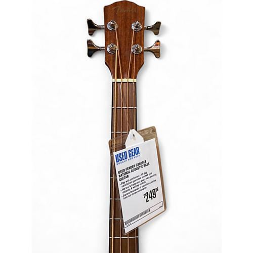 Used Fender CB60SCE Natural Acoustic Bass Guitar Natural - musicians--Friend