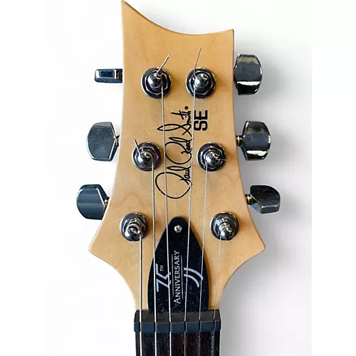 Used PRS SE Custom 24 35th Anniversary Trans Blue Solid Body Electric Guitar Trans Blue - musicians--Friend