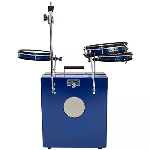 Toca KickBoxx Pro Suitcase Drum Set Cobalt Blue - musicians--Friend