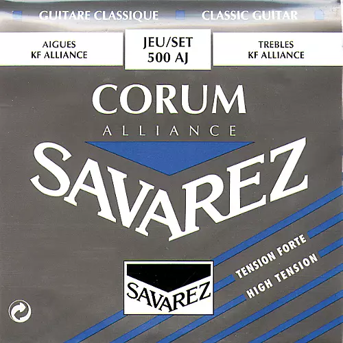 Savarez 500AJ Alliance Trebles Corum Basses High Tension Nylon Guitar String Set - musicians--Friend