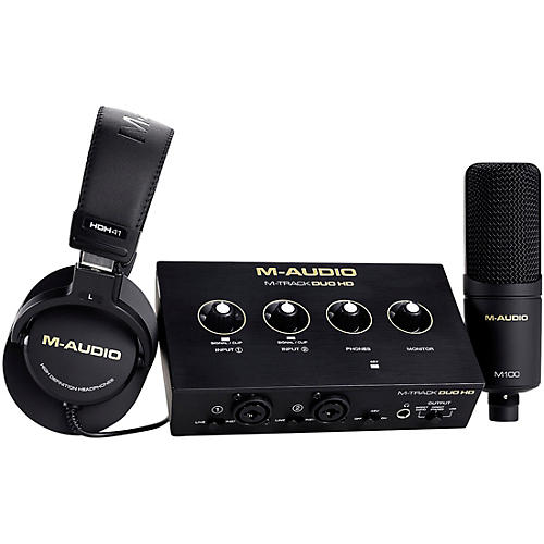 M-Audio M-Track DUO HD Audio Interface Producer Pack - musicians--Friend