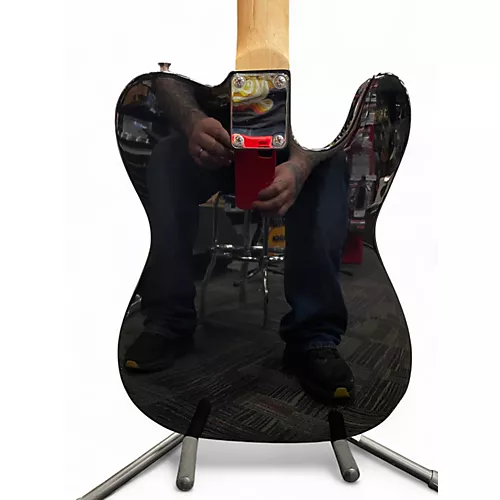 Used Sawtooth ET Black Electric Guitar Black - musicians--Friend
