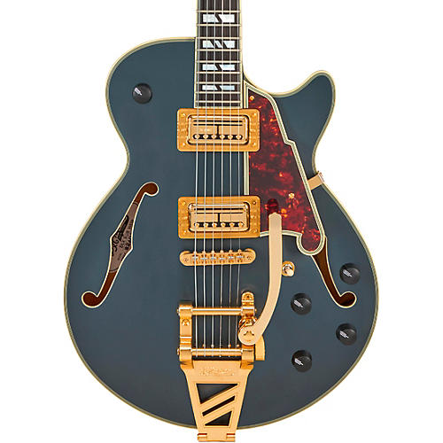D'Angelico Deluxe Bobby Weir 3 Semi-Hollow Electric Guitar Satin Trans Wine - musicians--Friend