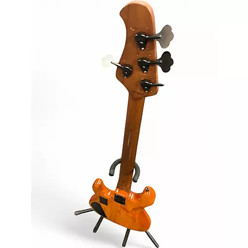 Used Sterling by Music Man Ray34 HH Poplar Burl Electric Bass Guitar Poplar Burl - musicians--Friend