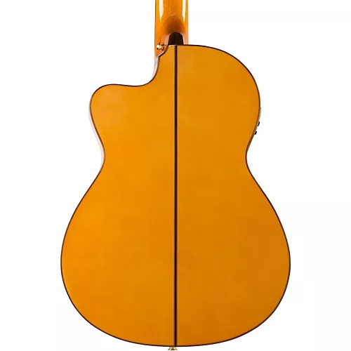 Lucero LFB250Sce Spruce/Cypress Thinline Acoustic-Electric Classical Guitar Natural - musicians--Friend