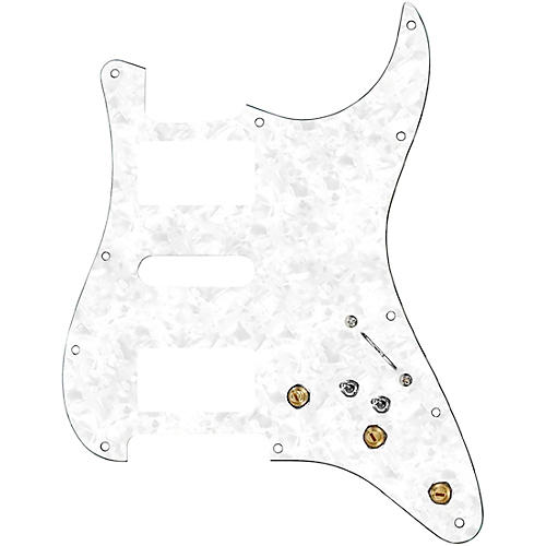 920D Custom HSH Pre-Wired Pickguard for Strat With S7W-HSH-2T Wiring Harness Black - musicians--Friend