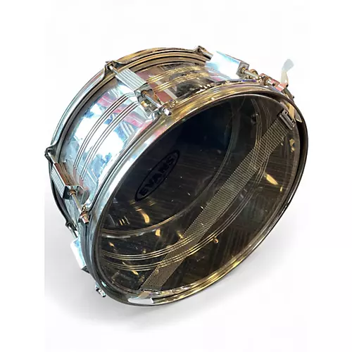 Used TAMA 14X5 Rockstar Series Snare Silver Drum Silver 210 - musicians--Friend