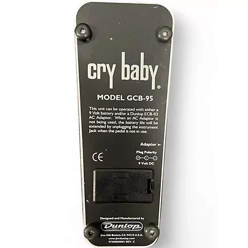 Used Dunlop GCB95 Original Crybaby Wah Effect Pedal - musicians--Friend