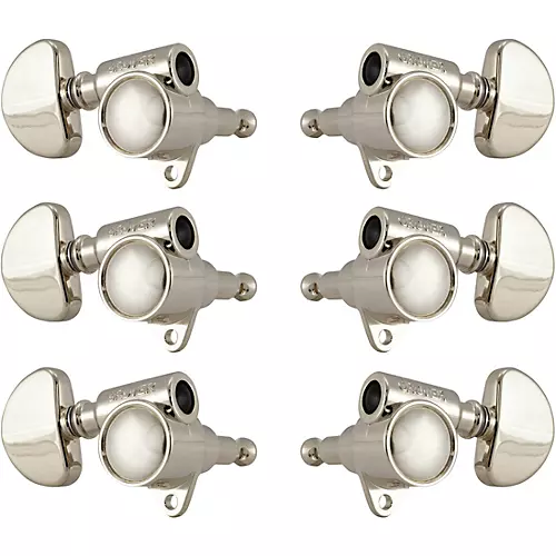 Grover Original Milk Bottle Style Rotomatics 102V Series Standard Button Tuning Machines Nickel - musicians--Friend