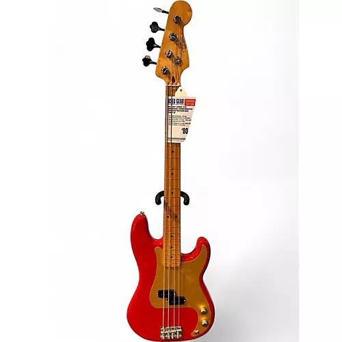 Used 2021 Fender Vintera '50s Precision Bass Dakota Red Electric Bass Guitar Dakota Red - musicians--Friend