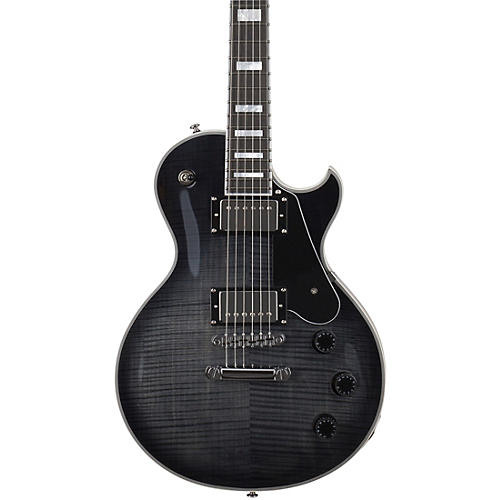 Schecter Guitar Research Solo-II Custom Electric Guitar Transparent Black Burst - musicians--Friend