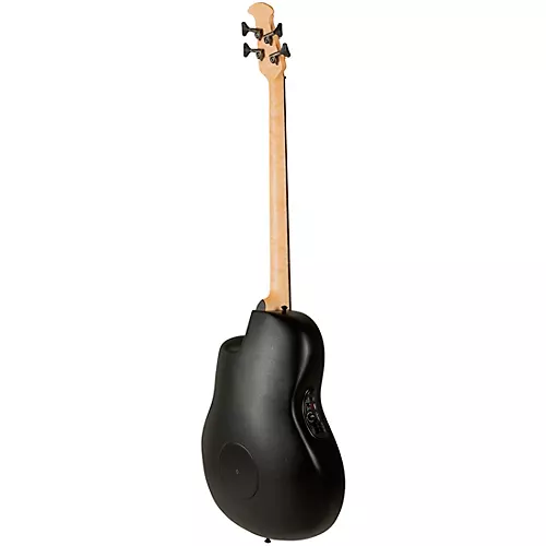 Ovation B778TX-5-G Pro Series Elite TX Mid-Depth Acoustic-Electric Bass Guitar Textured Black - musicians--Friend