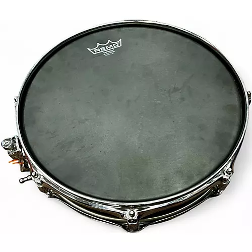 Used Pearl 13in Piccolo Steel Snare Black Drum Black 31 - musicians--Friend