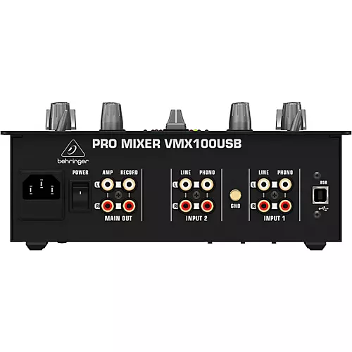 Behringer VMX100USB Professional 2-Channel DJ Mixer - musicians--Friend
