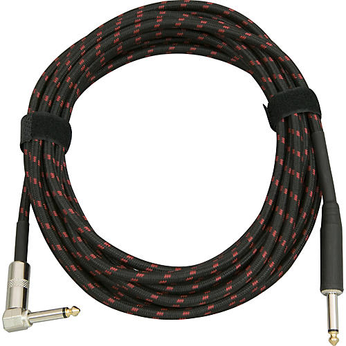 Musician's Gear Tweed Right Angle Instrument Cable Gold 20 ft. - musicians--Friend