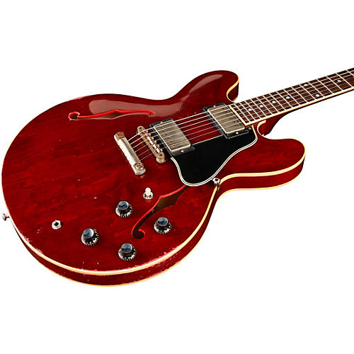 Gibson Custom Murphy Lab 1961 ES-335 Reissue Heavy Aged Semi-Hollow Electric Guitar Cherry - musicians--Friend