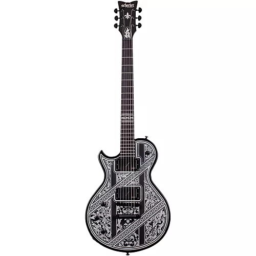 Schecter Guitar Research Solo-II Przym Palladium Left Handed Electric Guitar Gloss Black - musicians--Friend