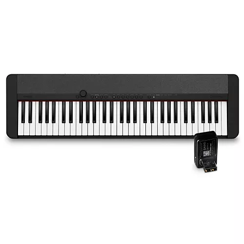 Casio Casiotone CT-S1 Portable Keyboard With WU-BT10 Bluetooth Adapter Black - musicians--Friend