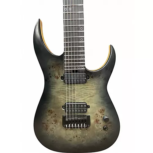 Used Schecter Guitar Research KM7 MKIII Artist Trans Black Solid Body Electric Guitar Trans Black - musicians--Friend