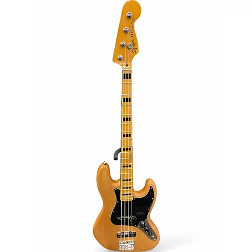 Used Squier Classic Vibe 70s Jazz Bass Natural Electric Bass Guitar Natural - musicians--Friend