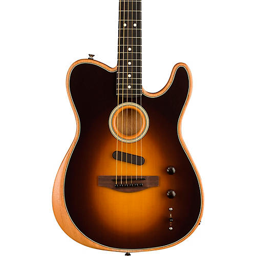 Fender Acoustasonic Player Telecaster Acoustic-Electric Guitar Brushed Black - musicians--Friend