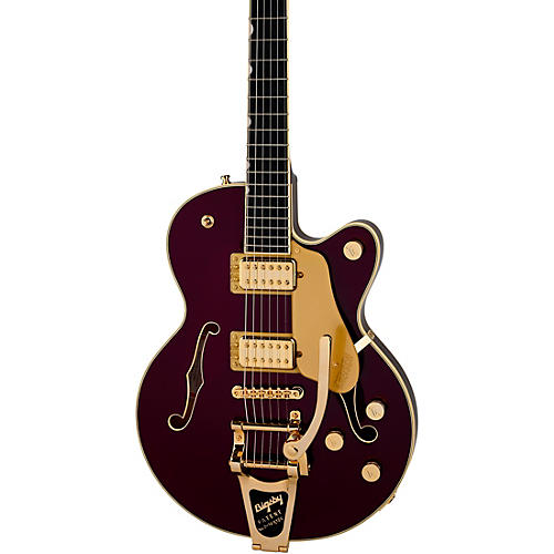 Gretsch Guitars Broadkaster Jr. LX Center Block with String-Thru Bigsby and Gold Hardware Electric Guitar Blackberry - musicians--Friend
