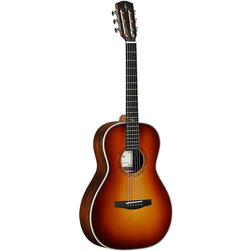 Alvarez LP70e Herringbone Laureate Series Parlor Acoustic-Electric Guitar Sunset - musicians--Friend