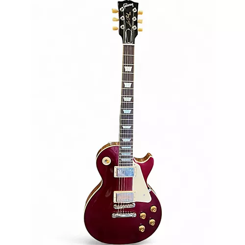 Used 2023 Gibson LES PAUL STANDARD 50S BURGUNDY SPARKLE Solid Body Electric Guitar BURGUNDY SPARKLE - musicians--Friend
