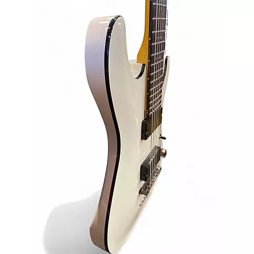 Used Schecter Guitar Research Demon 7 String Alpine White Solid Body Electric Guitar Alpine White - musicians--Friend