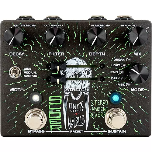 Walrus Audio SLOER Stereo Ambient Reverb Effects Pedal Onyx Edition Black - musicians--Friend