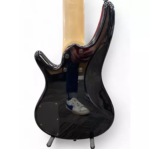 Used Ibanez SR406 Black Electric Bass Guitar Black - musicians--Friend