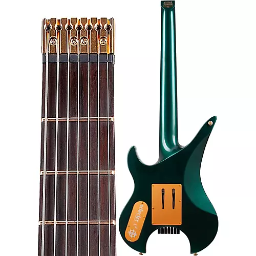 Schecter Guitar Research Synyster Gates Custom 7-String TR Headless Electric Guitar Oak Green Metallic - musicians--Friend